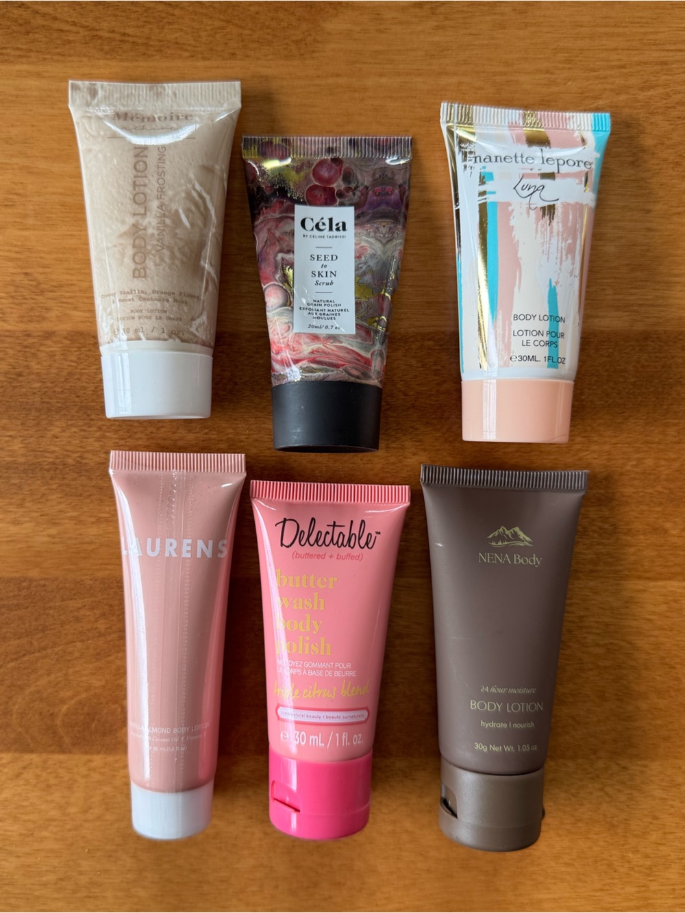 Assorted Travel Body Lotion & Scrub Bundle
